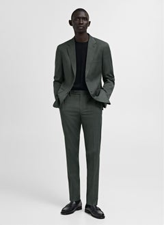 Mango Man Milan Welsh Plaid Suit Blazer  - Image 4