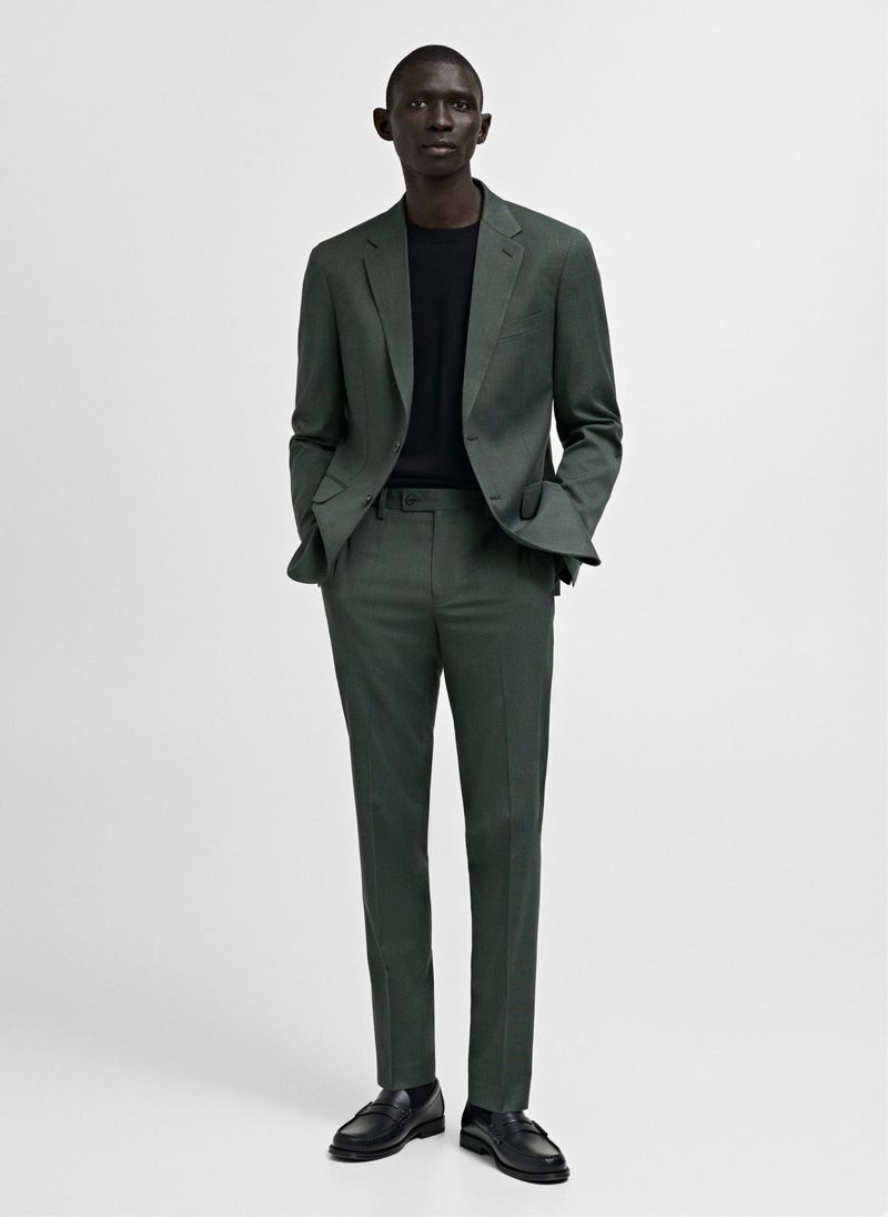 Mango Man Milan Welsh Plaid Suit Blazer  - Image 4