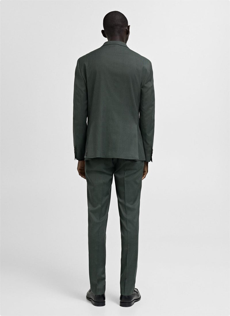 Mango Man Milan Welsh Plaid Suit Blazer  - Image 2