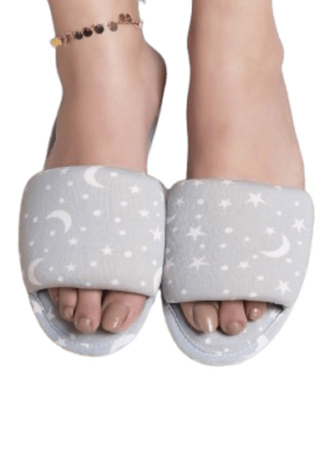 women baby blue cotton slippers 36/37