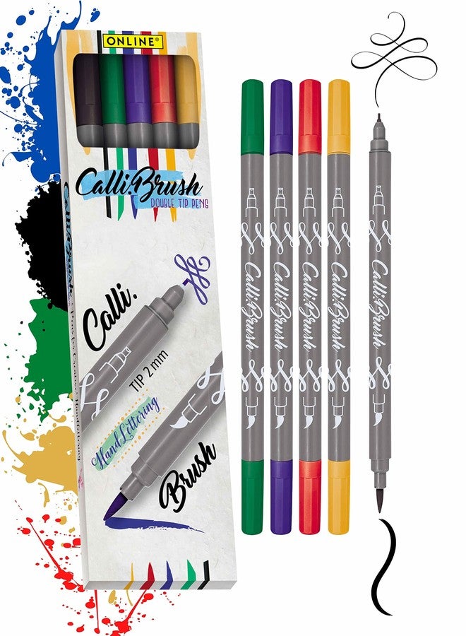 Online Calligraphy Brush Pens Classic Dual Tip with Calligraphy Nib and Brush - Image 1