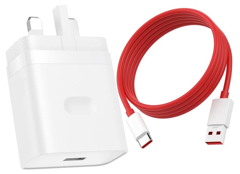 100W for Oneplus 15 14 13 12 12R 11 10 Pro Charger SuperVooc Warp Charger for Oneplus 9 Pro 10T 10R 8T 8 Dash Charge 80W Power Adapter for One Plus Oppo Realme Fast Wall Charger Adapter with 1M USB A to USB  C Cable - Image 1