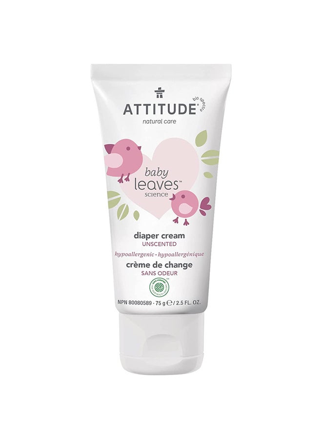 Attitude كريم الحفاضات، معتمد من EWG، مكونات نباتية ومعادن للبشرة الحساسة - زنك، 75 جرام - Image 1