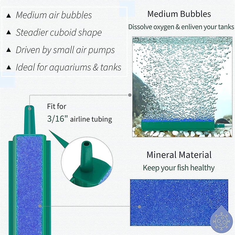 Smiling Pets Air Oxygen Bubble Release Mineral Blue Air Stones/Air Stone Stick Aquarium and Fish Tank - 6inch | Used in Aquariums/Fish Tank/Hydroponic (Bubbles Air Stone-6 inch) - Image 4