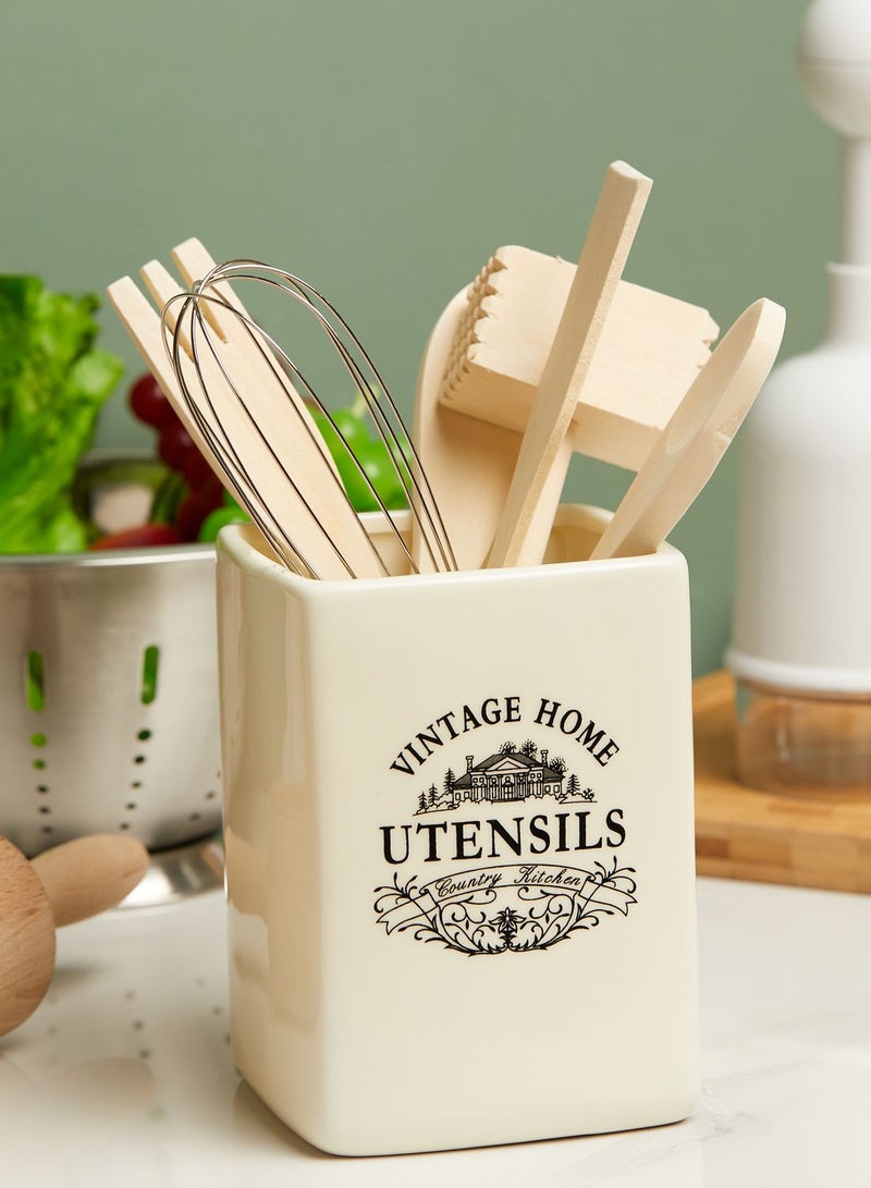 Premier Vintage Home Ceramic Utensil Holder - Image 2