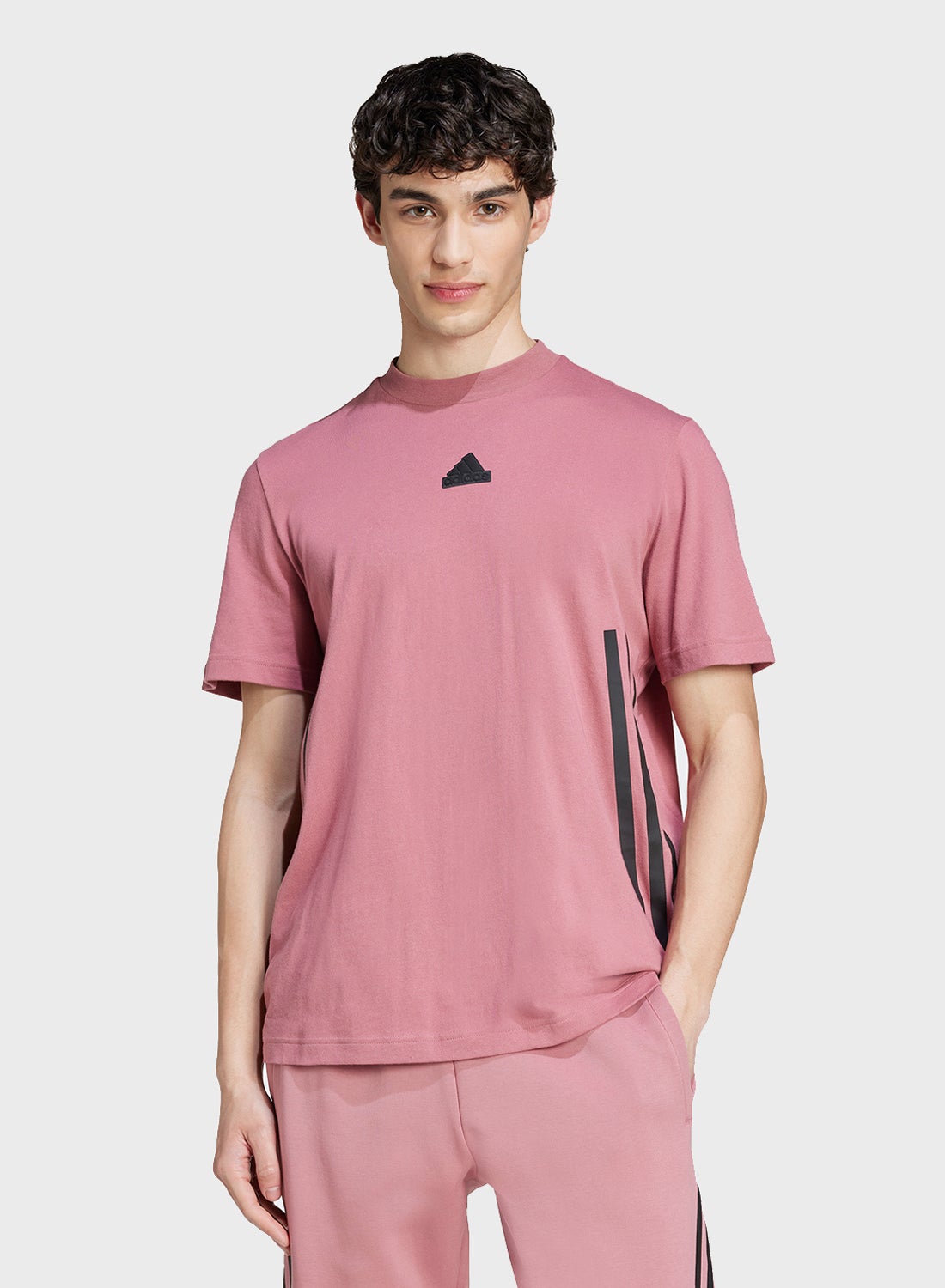 Adidas D2M 3 Stripe T-Shirt for Men | Best Price Bahrain
