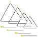 EASTROCK Triangle Instrument 4 Packs 7 8 9 10 Inch Percussion Instrument Set Hand Percussion Triangles with Striker - Image 3