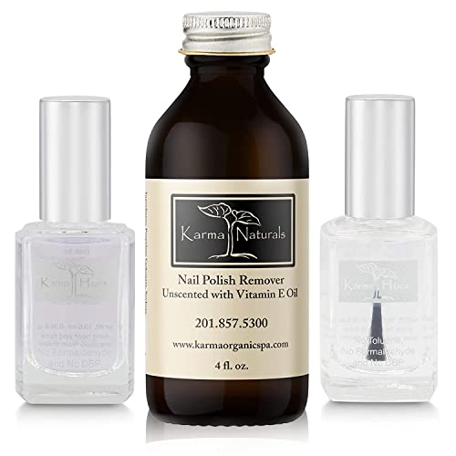 karma organic كارما أورجانيك مزيل طلاء الأظافر غير معطر علاج أظافر غير سام نباتي وخالي من القسوة غير معطر ثلاثي القاعدة الأعلى - Image 2
