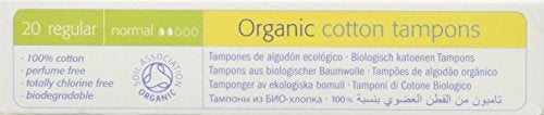 Natracare Non-Applicator 100% Organic Cotton Tampons, Regular, Totally Chlorine Free, Biodegradable and Compostable (12 Pack, 240 Tampons Total) - Image 2