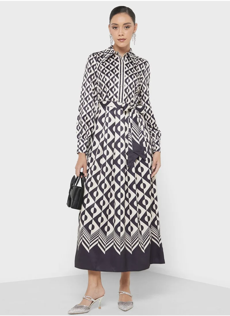 ELLA Geometric Print Dress