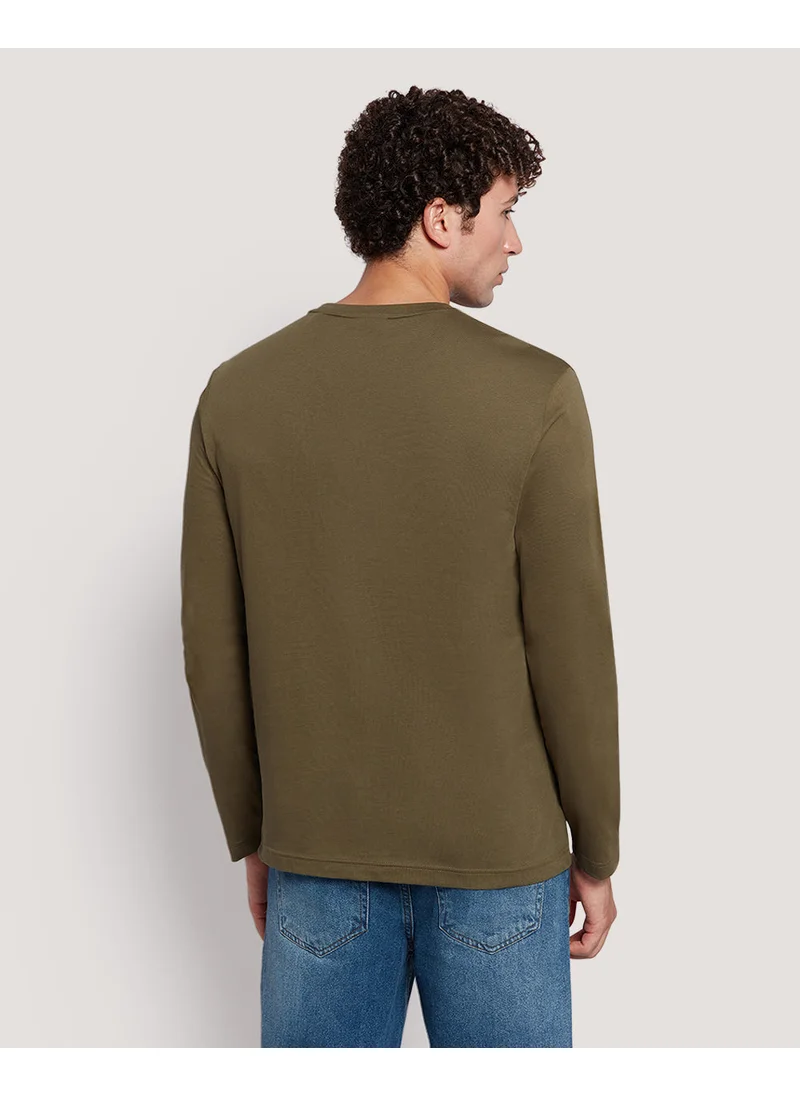 GANT Gant Men’S Long Sleeve Cotton T-Shirt With Shield Logo