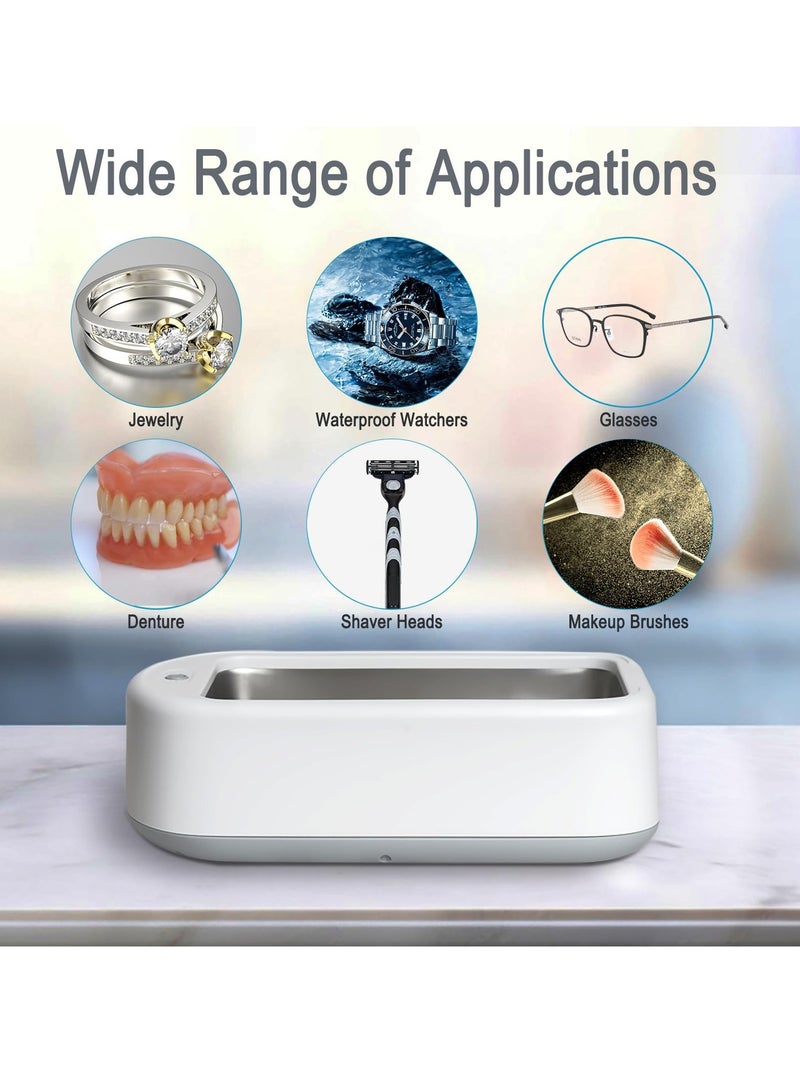 Excefore Jewelry Cleaner, Jewelry Cleaner Ultrasonic Machine, Professional Sonic Cleaner, Ultrasonic Jewelry Cleaner for Glasses, Rings, Dentures, Diamonds  - Image 4