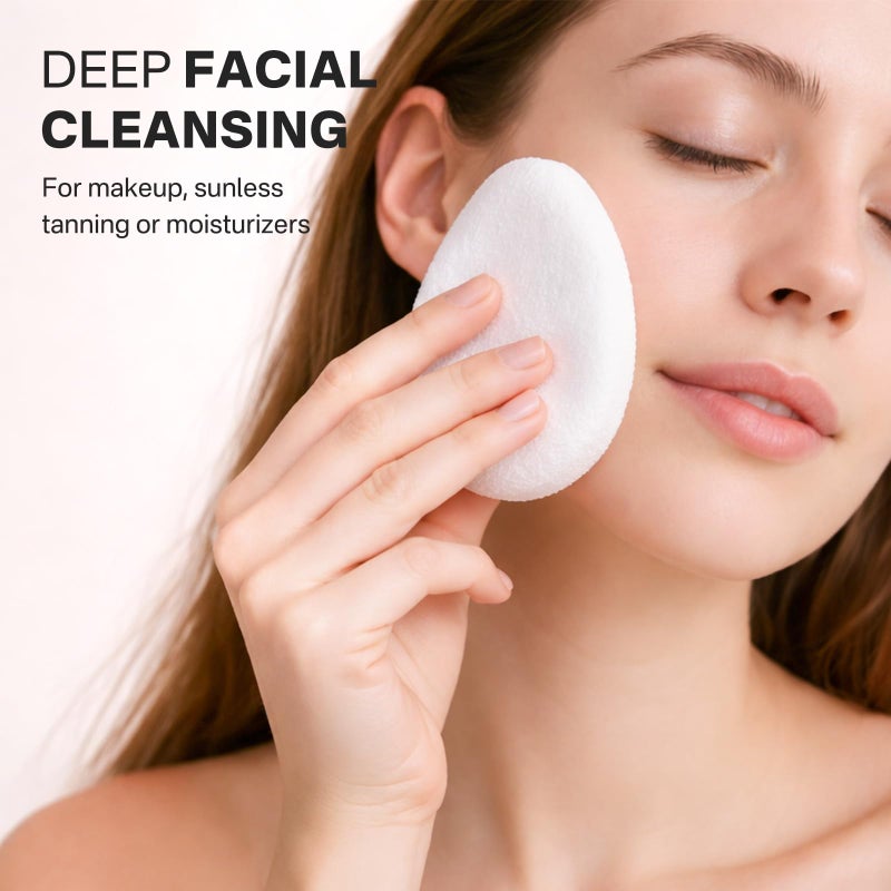 Yiclick Exfoliating Facial Sponge - Daily Cleansing Face Scrubber Exfoliator, Makeup Blackhead Remover Tools, Face Scrub Brush, Reusable Exfoliating Pads for Women - Image 4