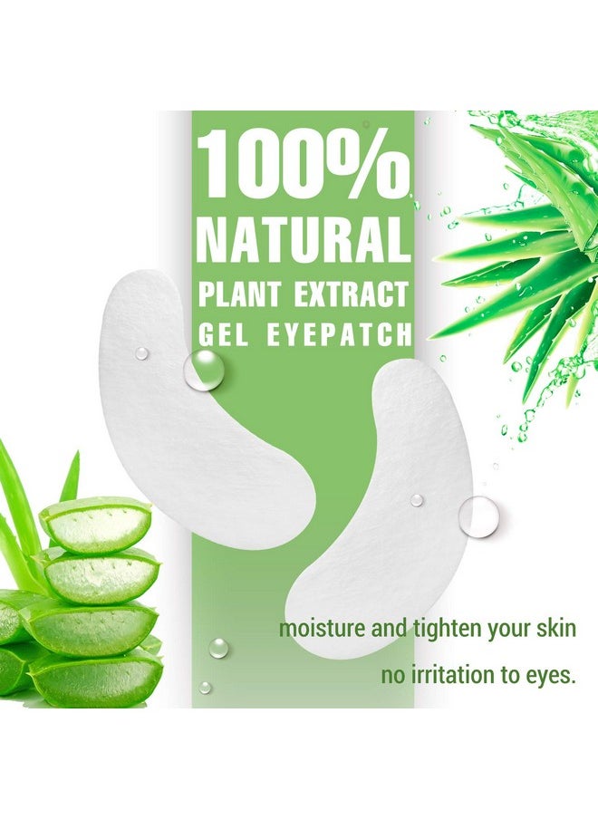 GreenLife 150 Pairs Greenlife 100% Naturel Eyelash Extension Under Eye Gel Pads Patches Kit Collagen (50 150 300 Pairs) With Aloe Vera Hydrogel Eye Patches Set For Eyelash Extension Supplies Tools  - Image 2