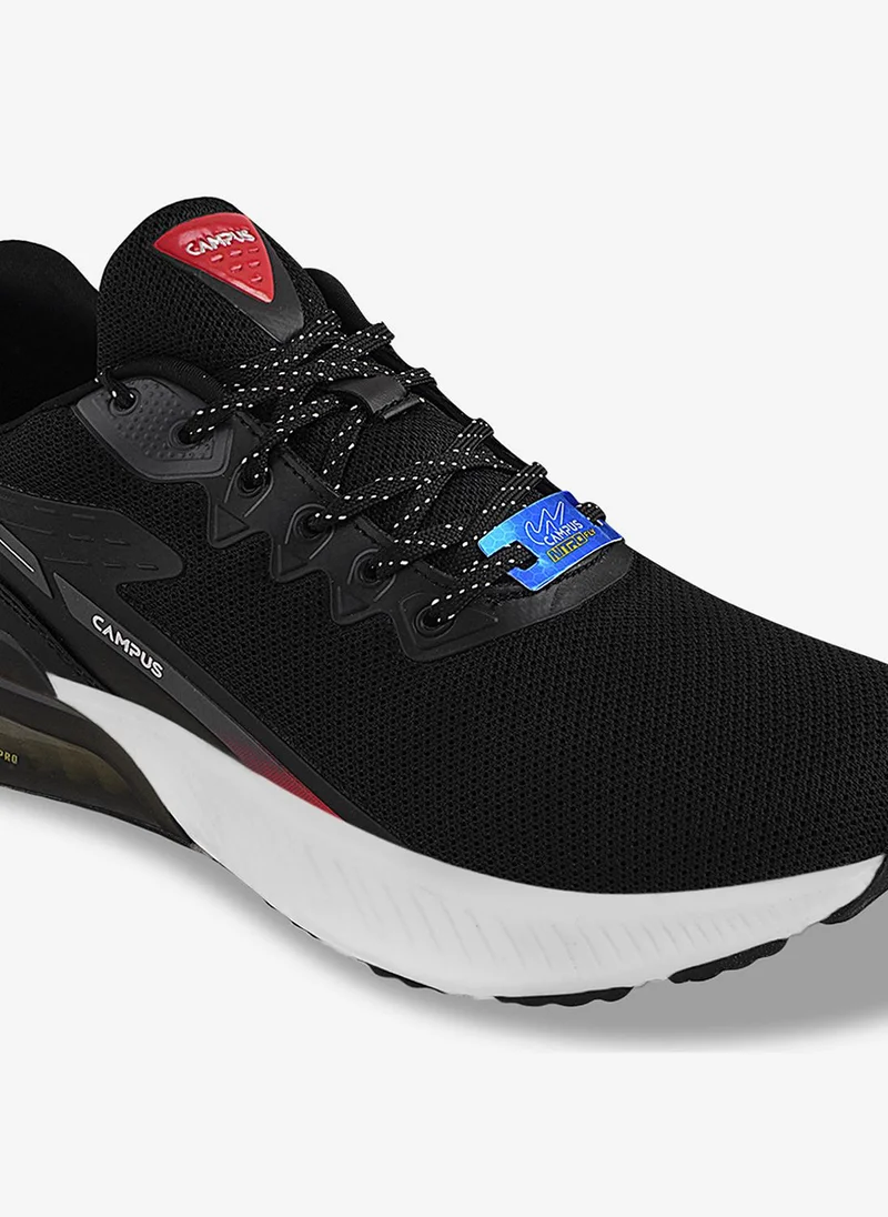 Campus Black-Red Men Promote Memory Foam Lace-Up Running Shoes-Blk-Red for Men | Best Price UAE