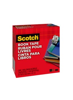 سكوتش شريط لاصق للكتب، 2 بوصة × 540 بوصة، ممتاز للإصلاح والتعزيز والحماية والتغطية (845)  - Image 3