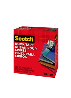سكوتش شريط لاصق للكتب، 2 بوصة × 540 بوصة، ممتاز للإصلاح والتعزيز والحماية والتغطية (845)  - Image 2