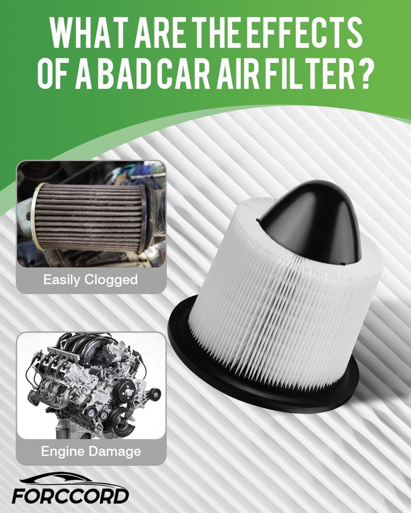 Forccord 2-Pack Engine Air Filter for Ford F-150, Expedition, E-350 Super Duty - Image 3