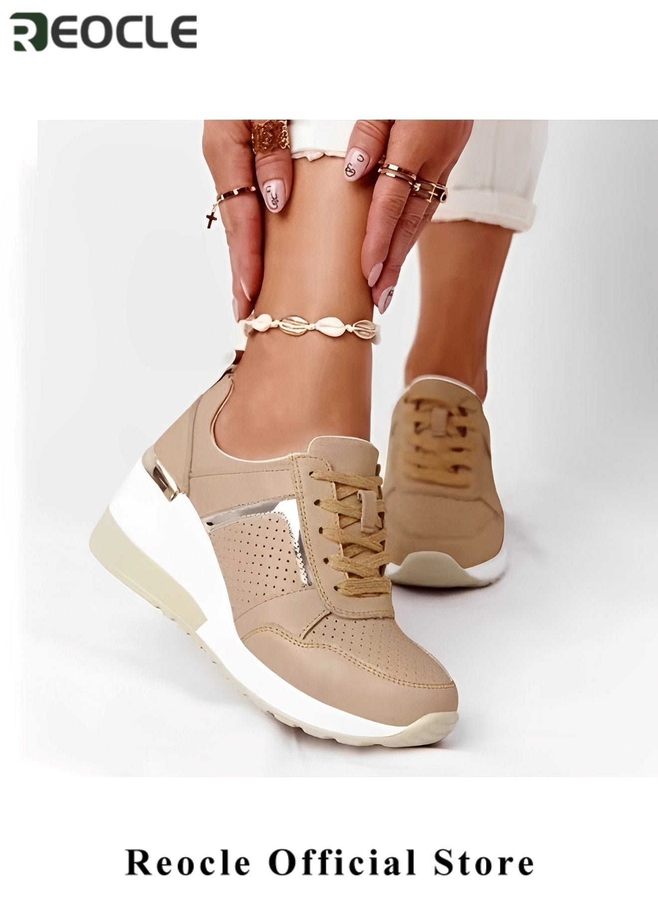 high heel tennis shoes wedge