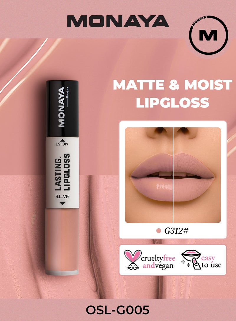 Monaya G005 Matte & Moist Lasting Lip Gloss -Long-Lasting, Moisturizing, Non-Drying Matte Finish, 2x3ml - Image 1