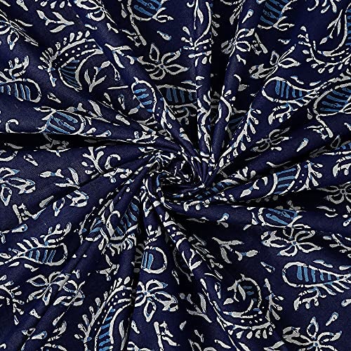 WESTLYN Hand Block Print 300 TC Cotton King Size Bedsheet, Multi-Coloured63 - Image 4
