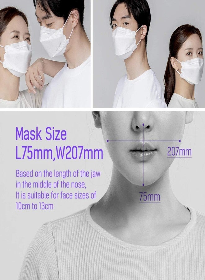 AIRQUEEN 3-Layer Nano-Filter Face Mask for Adults, 70 Pack White, Lightweight and Breathable Face Mask with Soft and Elastic Ear Loop, Reusable Face Mask - Image 5