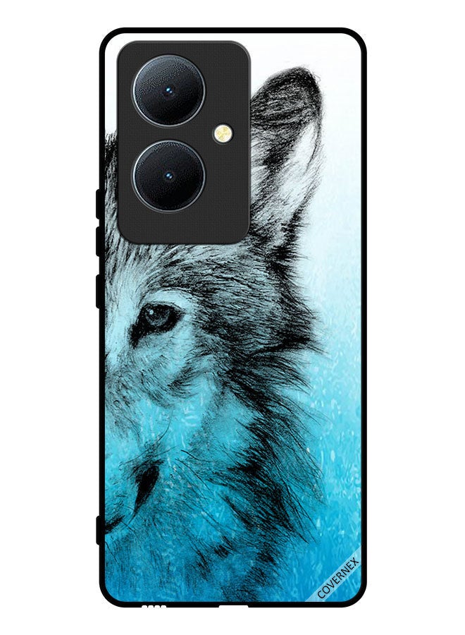 Covernex Protective Case Cover For Vivo Y78 5G Half Wolf Face - Image 1