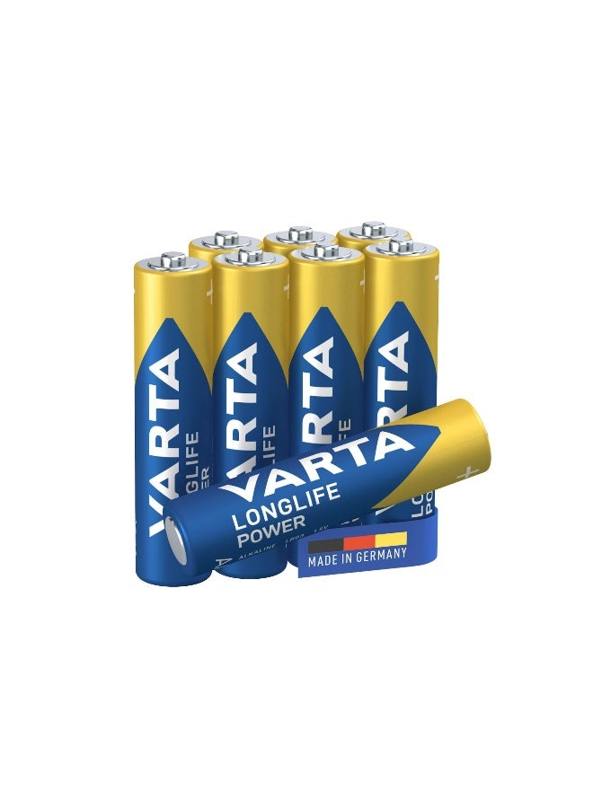 VARTA فارتا لونجلايف باور AAA BLI 8 | نظام الطاقة القلوي | ضمان 10 سنوات من الطاقة في التخزين | بطارية عالية الأداء مصنوعة في ألمانيا - Image 3