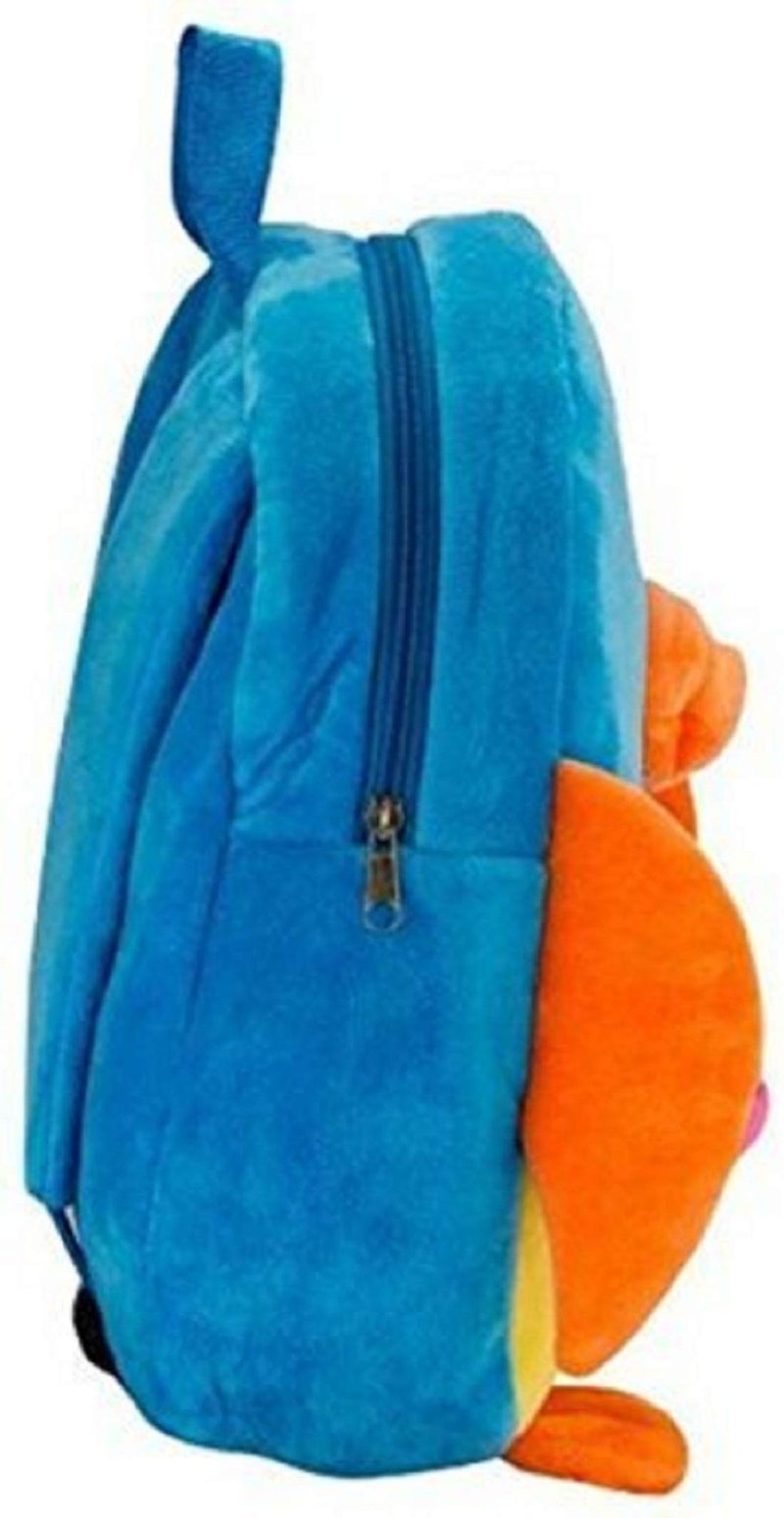 blue tree duck kid's soft plush Multi color cartoon backpack for travelling, picnic bag, gift purpose (duck 3-5 years) - Image 2