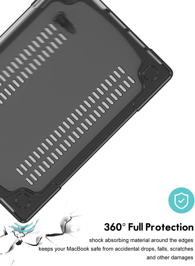 Procases MacBook Pro 14 Inch Case 2021 Release A2442 with M1 Pro/Max Chip, Heavy Duty Hard Shell Dual Layer Protective Cover with Fold Kickstand for 2021 MacBook Pro 14" with Touch ID -Black - Image 3