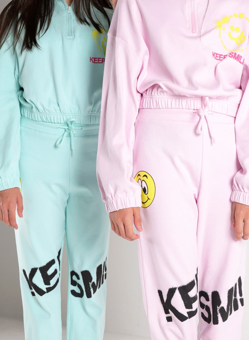 AIKO-Girls  sweat top and jogger set 
-13-14Y - Image 2