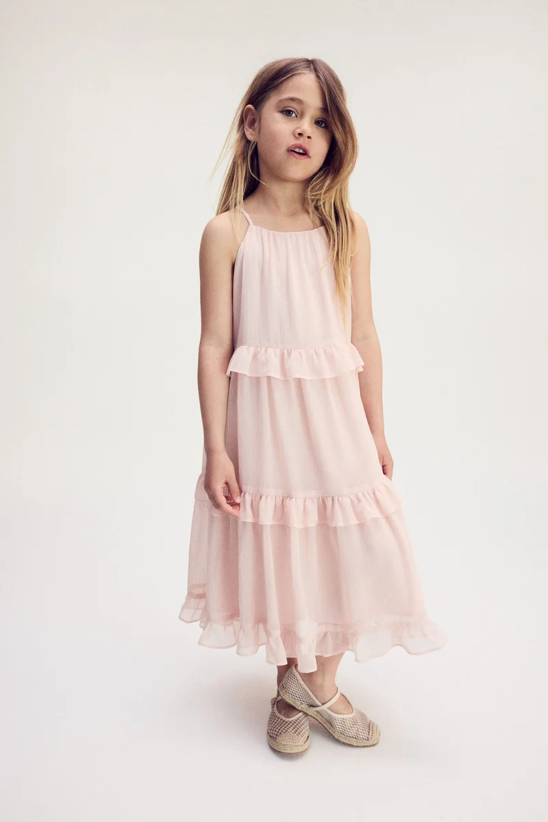 H&M Frill-trimmed strappy dress