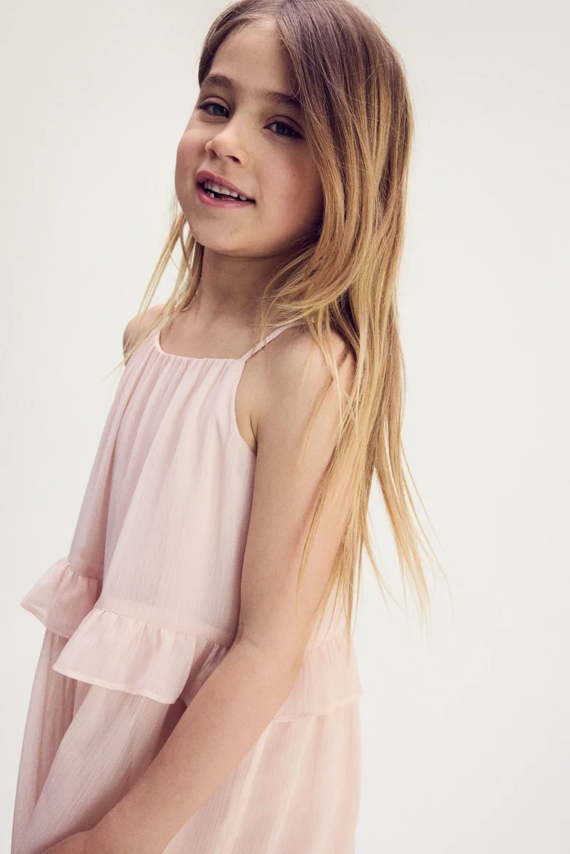 H&M Frill-trimmed strappy dress