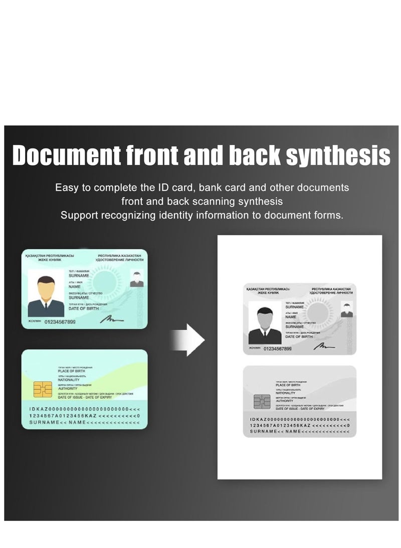 Zikra كاميرا مستندات USB، 4K Ultra HD 16MP كاميرا ويب مستندات بزاوية قابلة للتعديل، تركيز تلقائي يدوي، ضبط السطوع للتعلم عن بُعد، التعليم عن بُعد، مؤتمرات الويب - Image 4