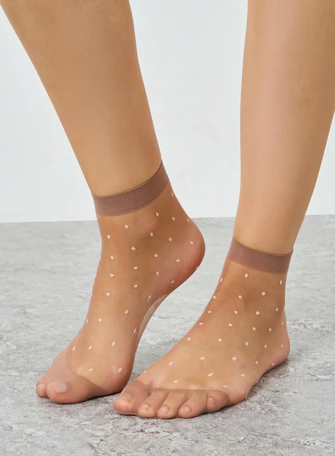 Styli Pack of 4 - Polka Dot Ankle Socks