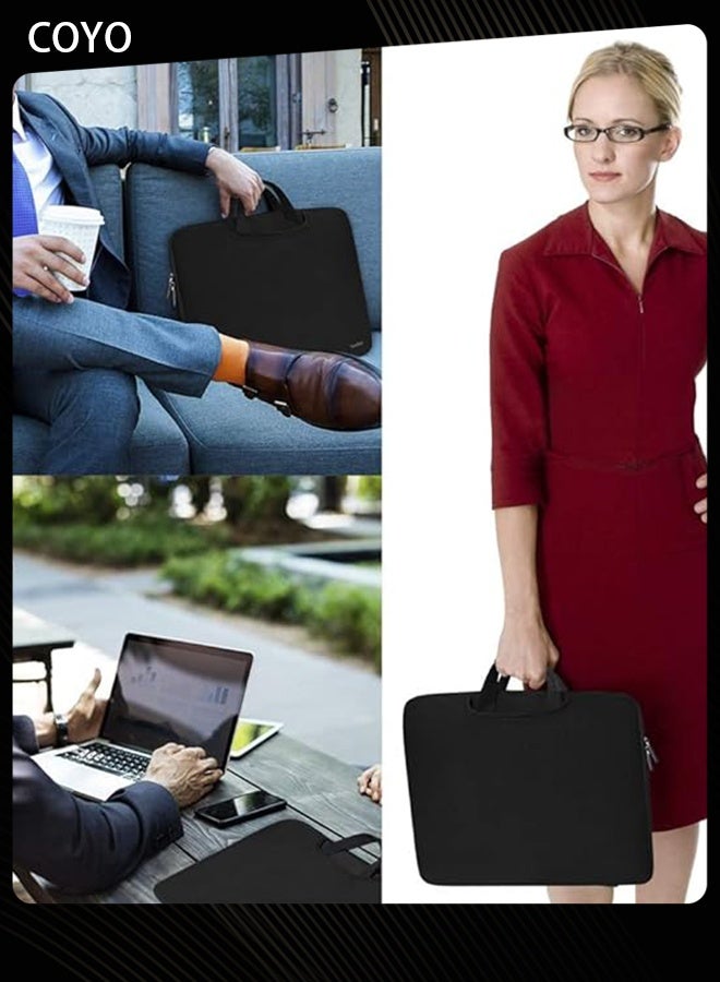 COYO Laptop Tablet Sleeve Case Slim Durable Travel Briefcase Men Women Handle Bag Durable Business Messenger Briefcases for 15 Inch Laptop - Image 5