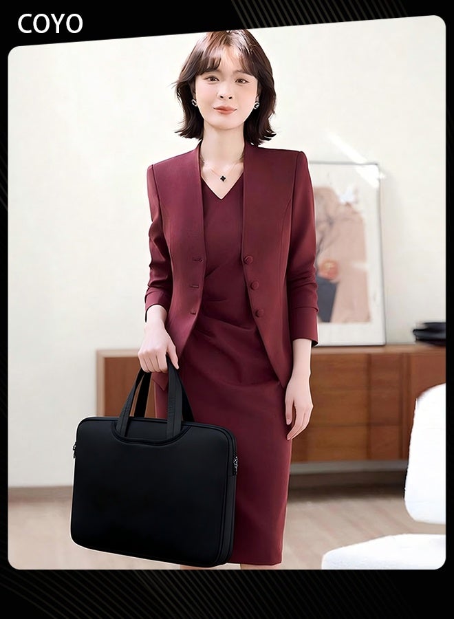 COYO Laptop Tablet Sleeve Case Slim Durable Travel Briefcase Men Women Handle Bag Durable Business Messenger Briefcases for 15 Inch Laptop - Image 4