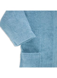 BYFT Daffodil (Light Blue) Premium 6 yr Kids Hooded Bathrobe 100% Terry Cotton, Highly Absorbent and Quick dry, Hotel and Spa Quality Bathrobe for Boy and Girl-400 Gsm  - Image 4