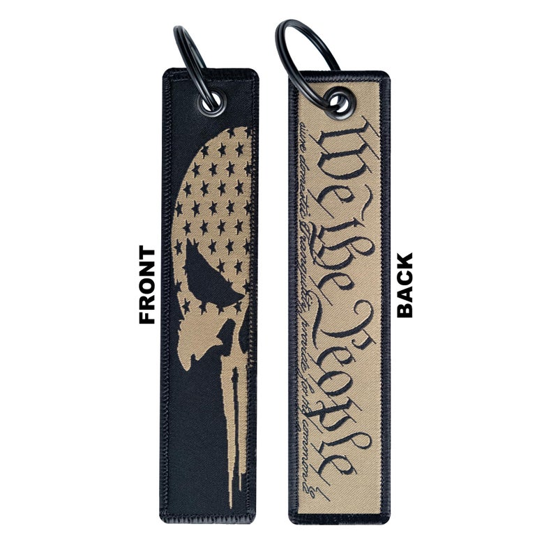 DillenCo We The People American Flag License Plate, Frame and Key Tag Combo BB - Image 4