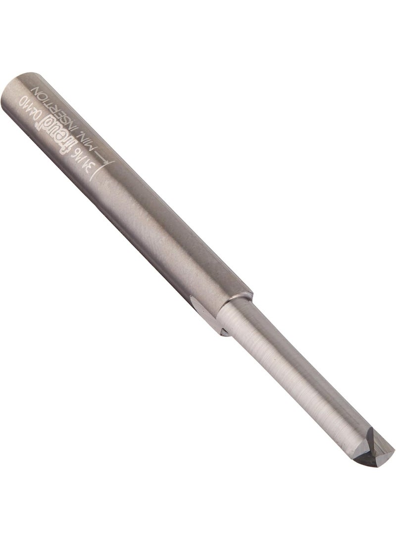 freud Freud 04-110: 1/4" (dia.) Double Flute Straight Bit with 1/4" shank, 1" carbide height  - Image 1