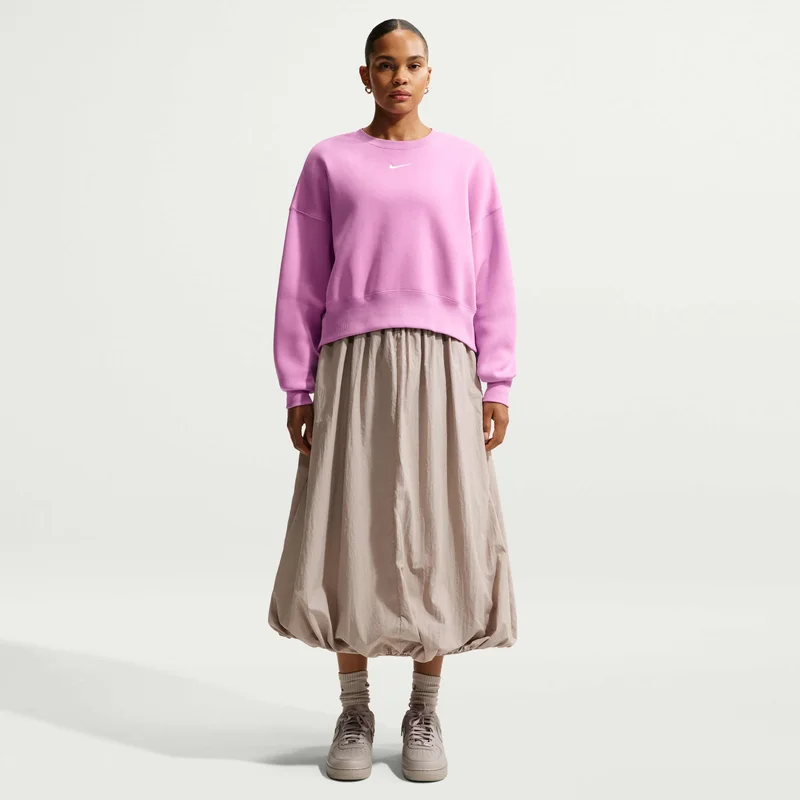 Nike Purple Women's Sportswear Phoenix Fleece Sweatshirt for Women | Best Price UAE