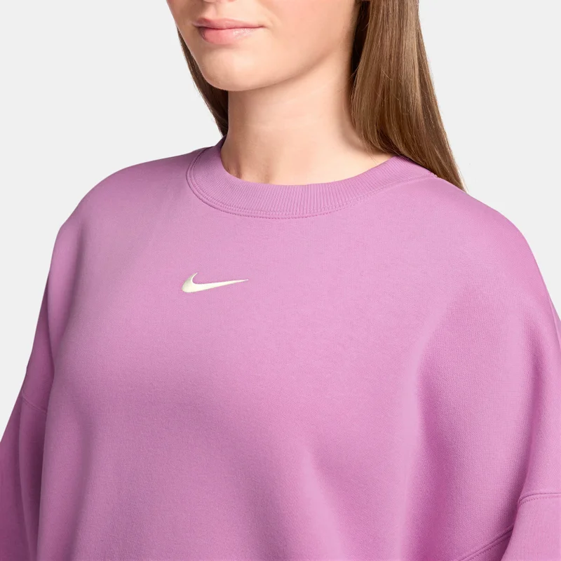 Nike Purple Women's Sportswear Phoenix Fleece Sweatshirt for Women | Best Price UAE