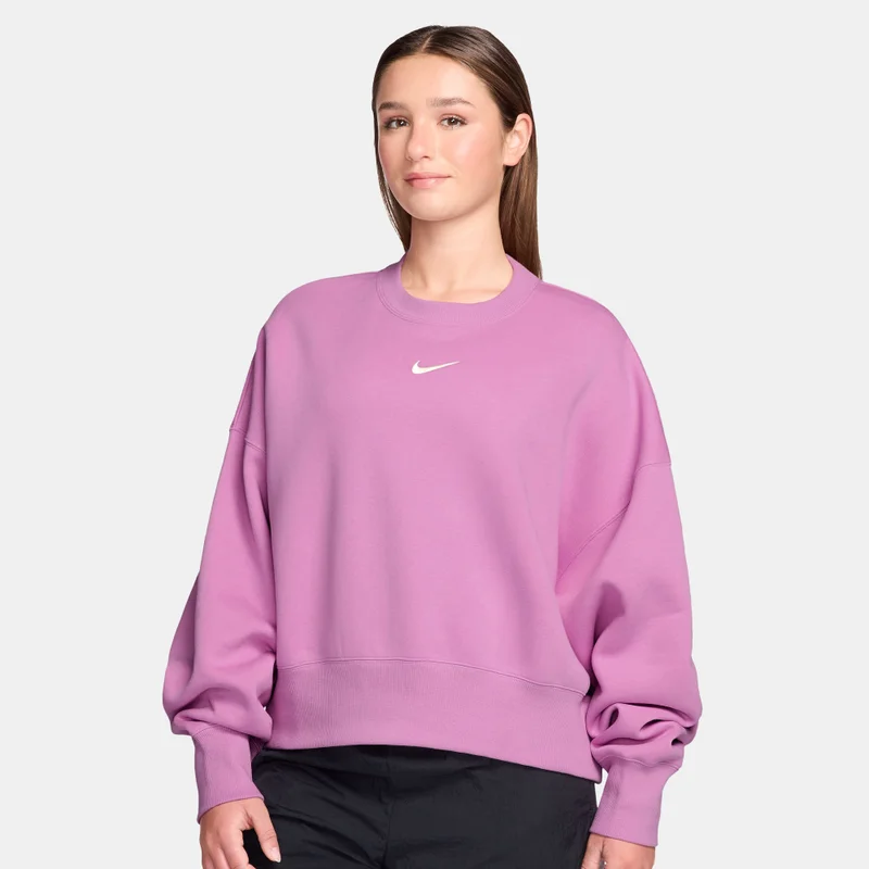 Nike Purple Women's Sportswear Phoenix Fleece Sweatshirt for Women | Best Price UAE