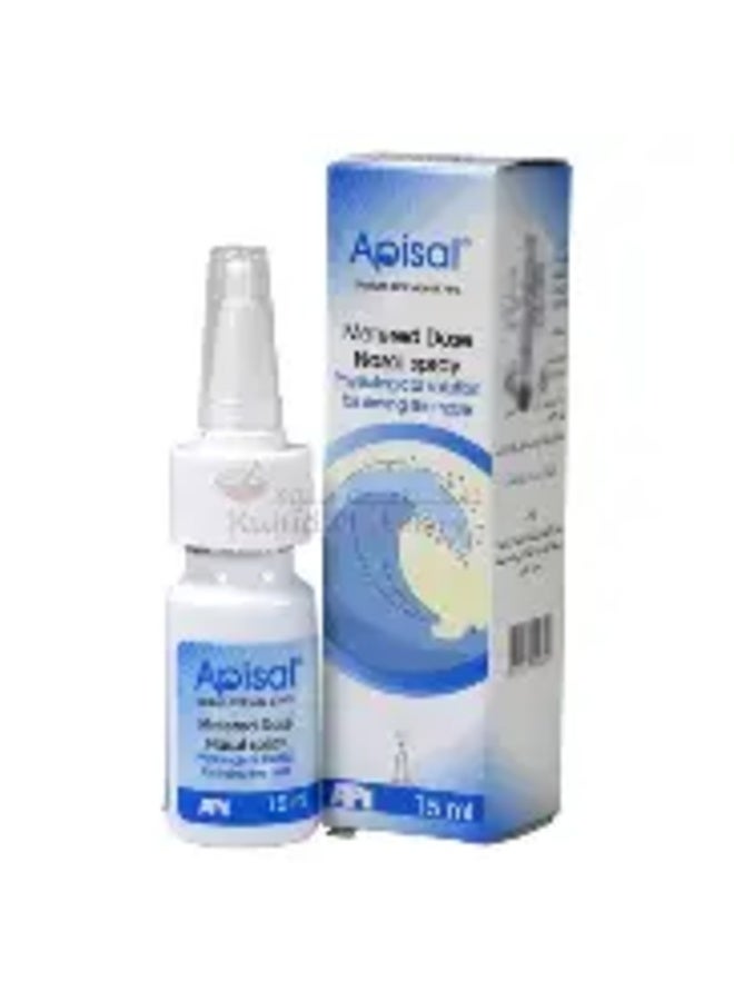 Apisal Nasal Spray, Buffered Isotonic Solution, 15ml
