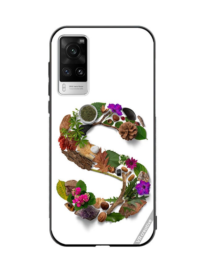 VR CREATIVE Protective Case Cover For Vivo X60 Pro Alphabet S Design Multicolour - Image 1