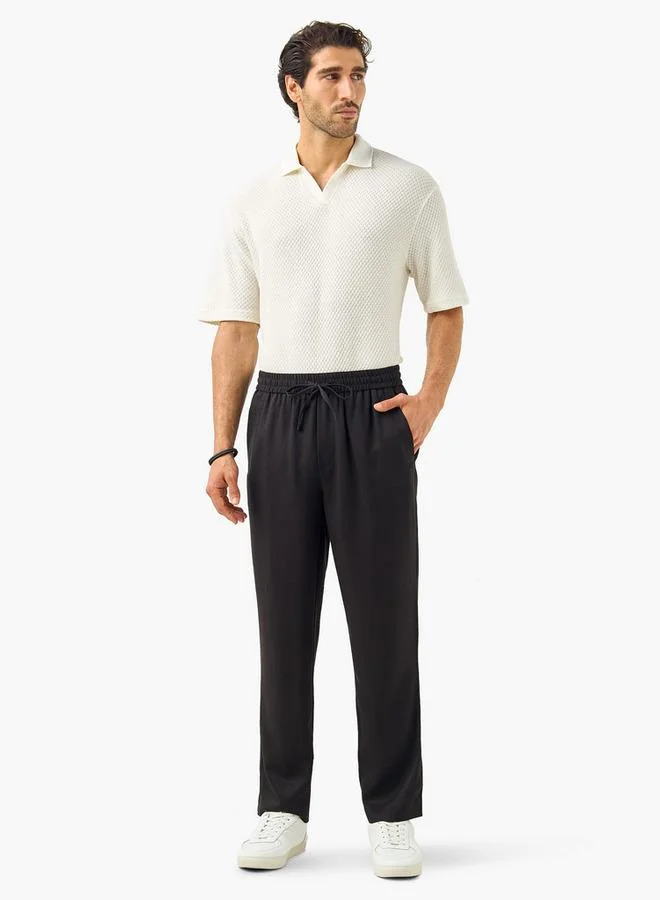 Iconic Textured Polo T-shirt