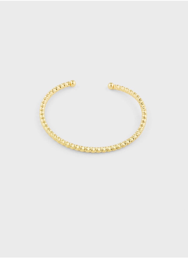 ELLA - Hammered Cuff Bangle - Image 1