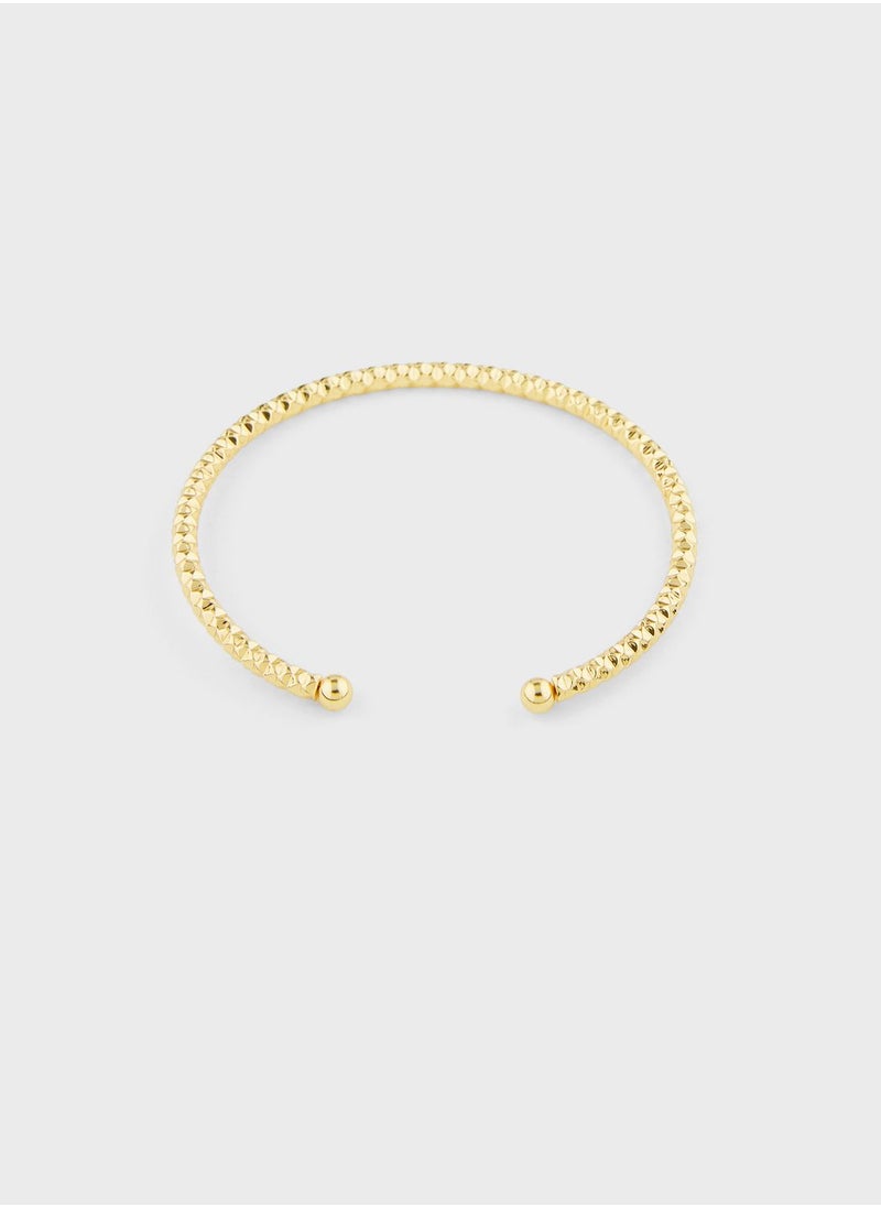 ELLA - Hammered Cuff Bangle - Image 1