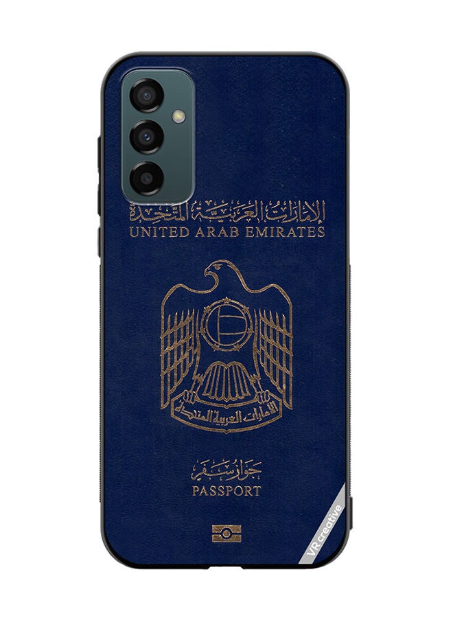VR CREATIVE Protective Case Cover For Samsung Galaxy F23 Uae Passport Design Multicolour - Image 1