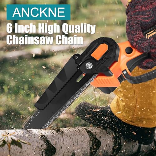 ANCKNE 6 Inch Chainsaw Chain, 5 Pieces Replacement Chains for Almost 6-inch Cordless Electric Portable Mini Chainsaws, Durable Carbon 6Inch Chainsaw Chains for Pruning Shears and Wood Cutting - Image 5